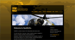 Desktop Screenshot of geominex.com